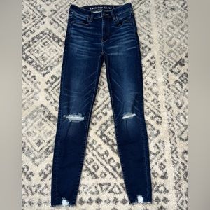 American eagle skinny distressed jeans